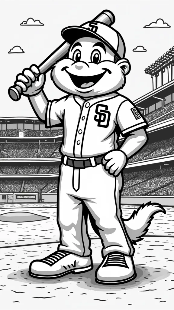 padres coloring pages